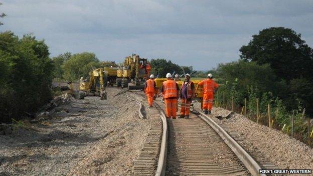 Puriton derailment works