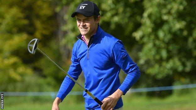 Daan Huizing appears to be in control of the Northern Ireland Open at Galgorm