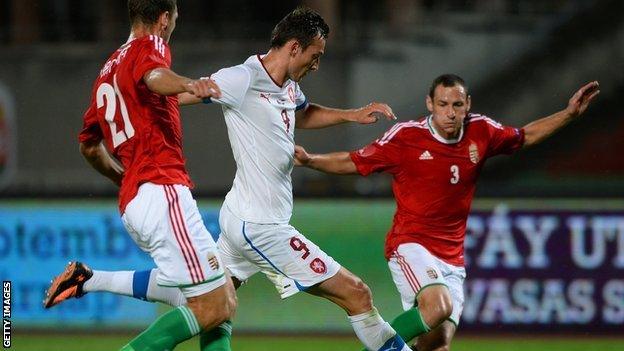 Libor Kozak in action for Czech Republic