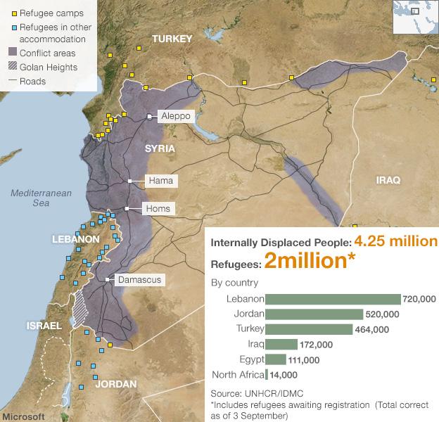 map of Syria