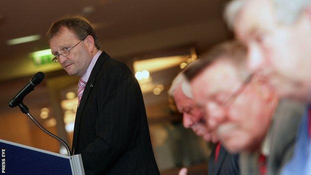 David Martin has returned to the post of Irish Football Association vice-president