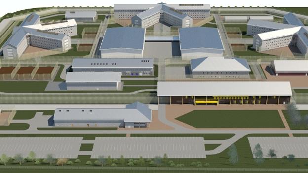 Artist impression of the "super prison"