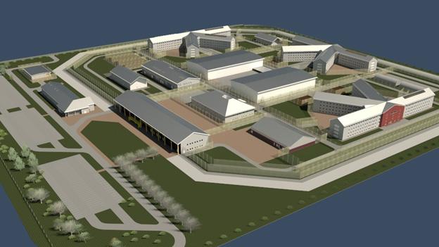 Artist impression of super-prison