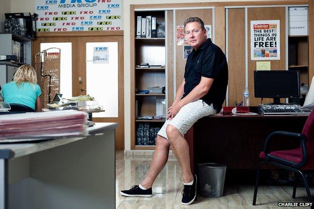 Paul in The Courier's office