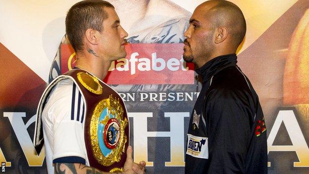 Ricky Burns and Raymundo Beltran