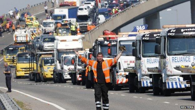 Rescue worker at scene