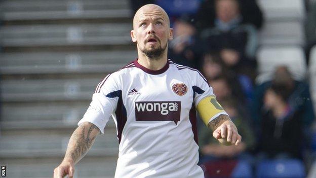 Hearts defender Jamie Hamill