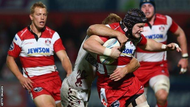 Tom Savage and Billy Twelvetrees in action