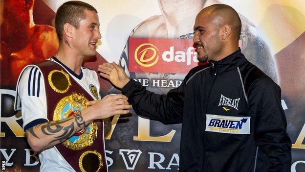 Ricky Burns (left) will take on Raymundo Beltran at Glasgow's SECC