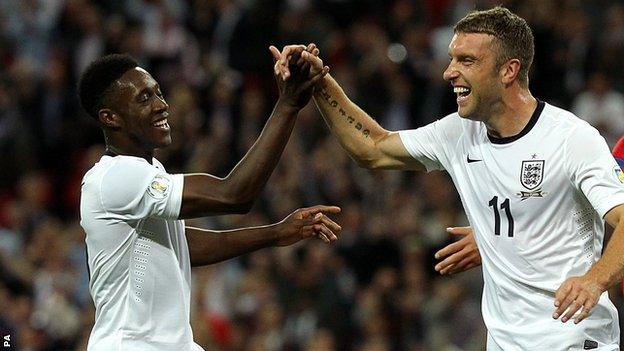 Danny Welbeck and Rickie Lambert