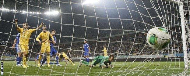 Ukraine scored nine times against San Marino