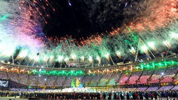 Olympic stadium closing ceremony