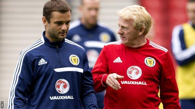 Shaun Maloney and Gordon Strachan