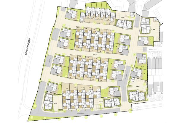 Site plan for Newhall Be