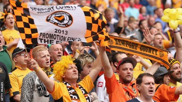 Newport County fans