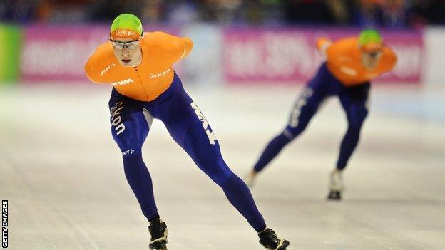 Dutch speed skater Sven Kramer