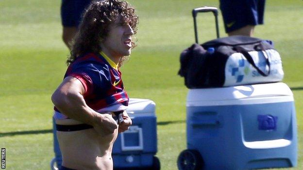 Barcelona captain Carles Puyol