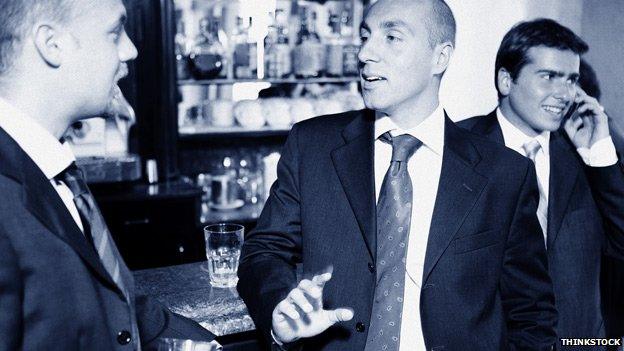 Men in Milan bar (stock picture)