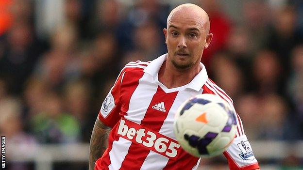 Stephen Ireland in action for Stoke against Manchester City on Saturday