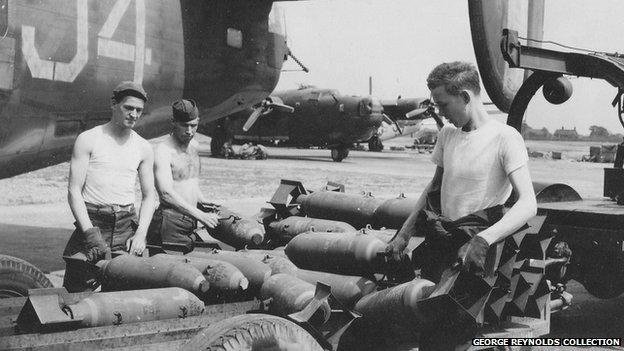 US servicemen at Horsham St Faith airfield