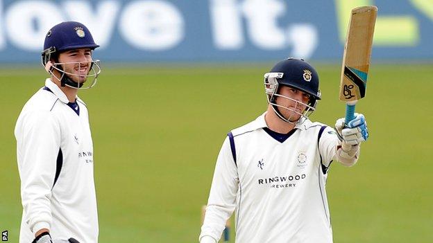 James Vince and Liam Dawson