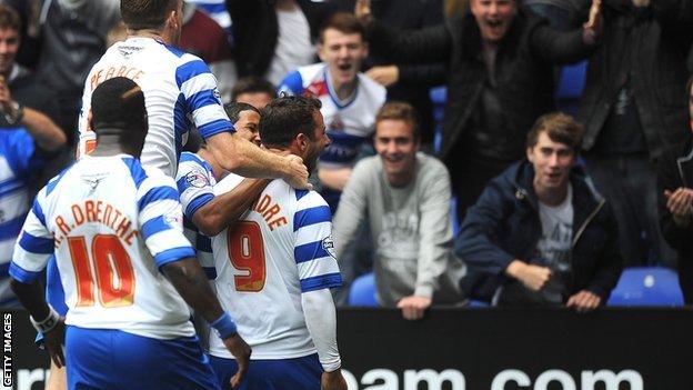 Reading players celebrate