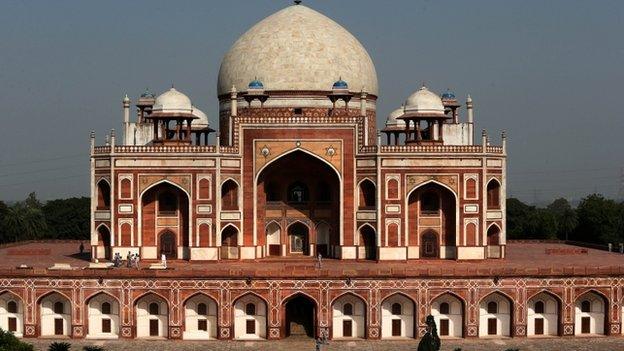 Humanyun's tomb in Delhi is a UNESCO World Heritage site