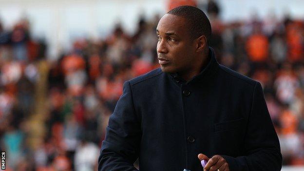 Blackpool manager Paul Ince