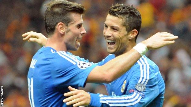 Real Madrid pair Gareth Bale and Cristiano Ronaldo