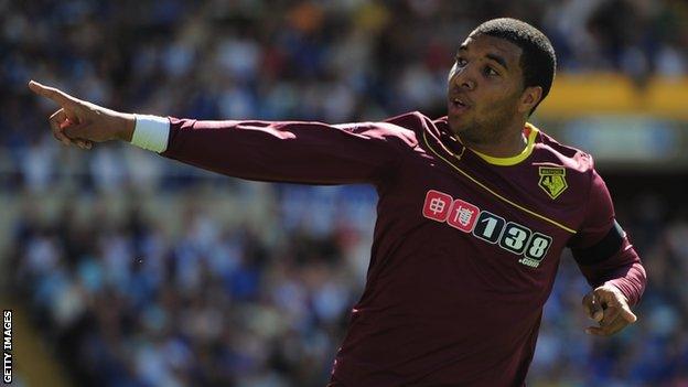 Watford striker Troy Deeney