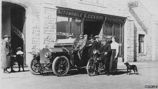The old garage in Rothbury