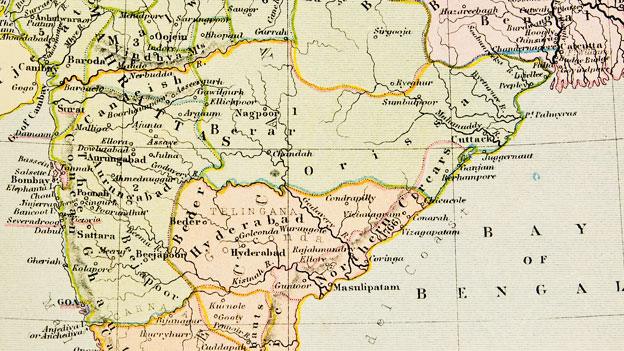 Old map of India