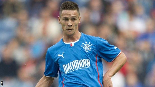 Rangers midfielder Ian Black