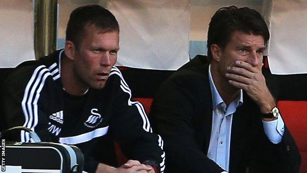 Morten Wieghorst and Michael Laudrup