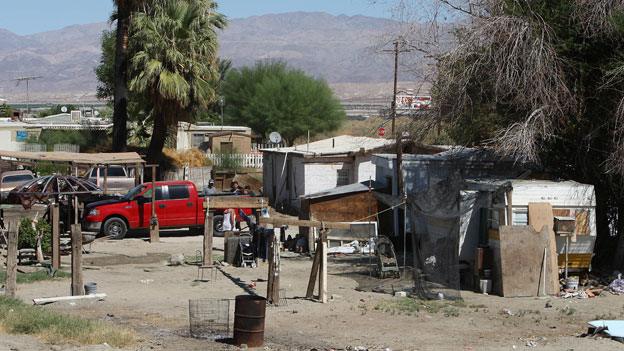 Trailer park in Thermal, California