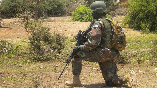 African Union troops regularly engage with al-Shabab militants in southern Somalia.