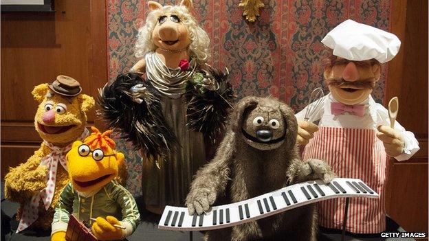 Fozzie Bear, Scooter, Miss Piggy, Rowlf and Swedish Chef