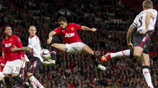 Manchester United striker Javier Hernandez