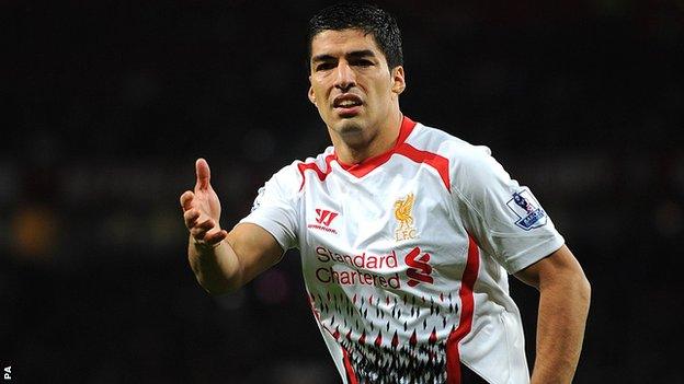 Liverpool's Luis Suarez