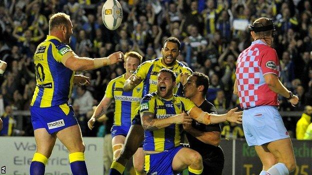 Warrington celebrate