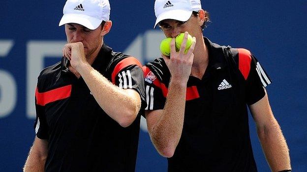 John Peers (left) and Jamie Murray