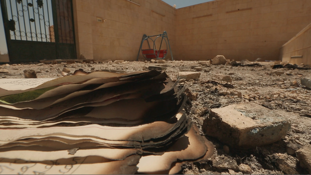 School in Syria after bomb attack