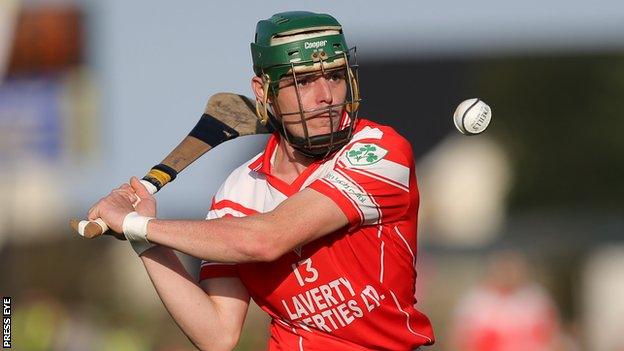 Benny McCarry hit 1-4 for Loughgiel against Ballygalget