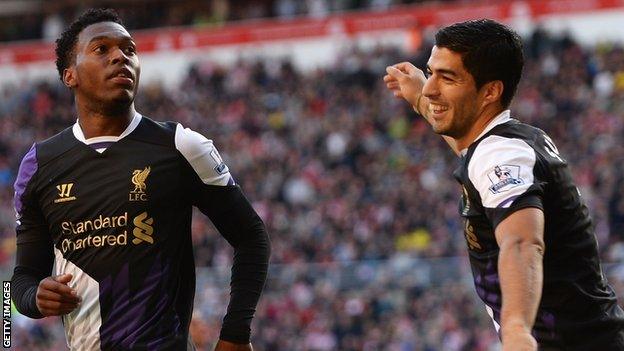 Daniel Sturridge and Luis Suarez