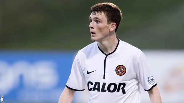 Dundee United left-back Andrew Robertson