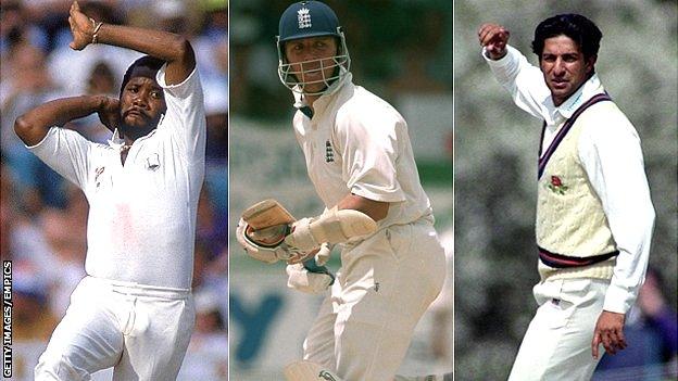 Malcolm Marshall, Alec Stewart & Wasim Akram