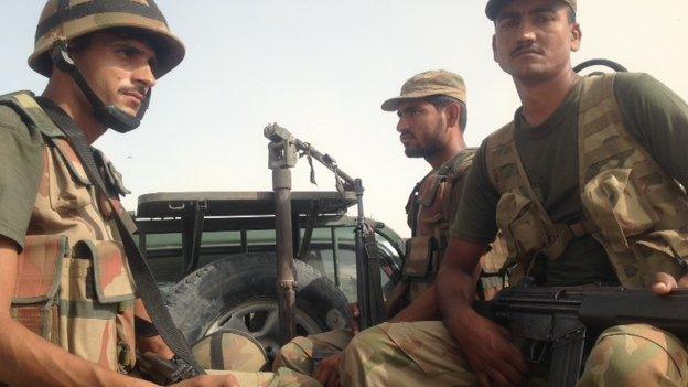 Pakistani troop reinforcements in Balochistan, October 2013.