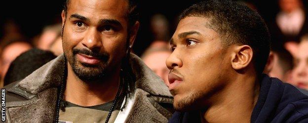 David Haye and Anthony Joshua