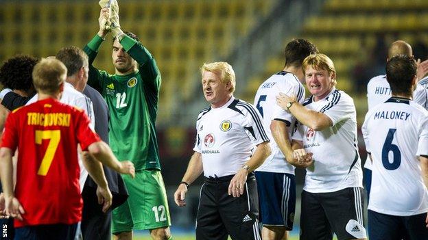 Scotland were 2-1 winners in Macedonia last month