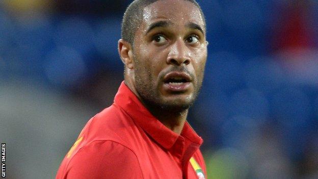 Ashley Williams in action for Wales